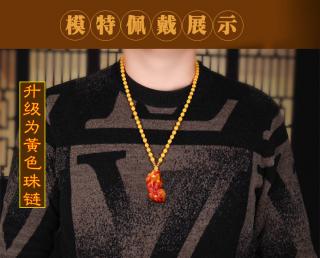 和田玉黄玉貔貅吊坠2021年化太岁男女皮丘项链玉坠挂件吉祥物玉佩 霸