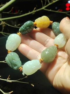 和田玉貔貅手链戴了真的不一样✨
